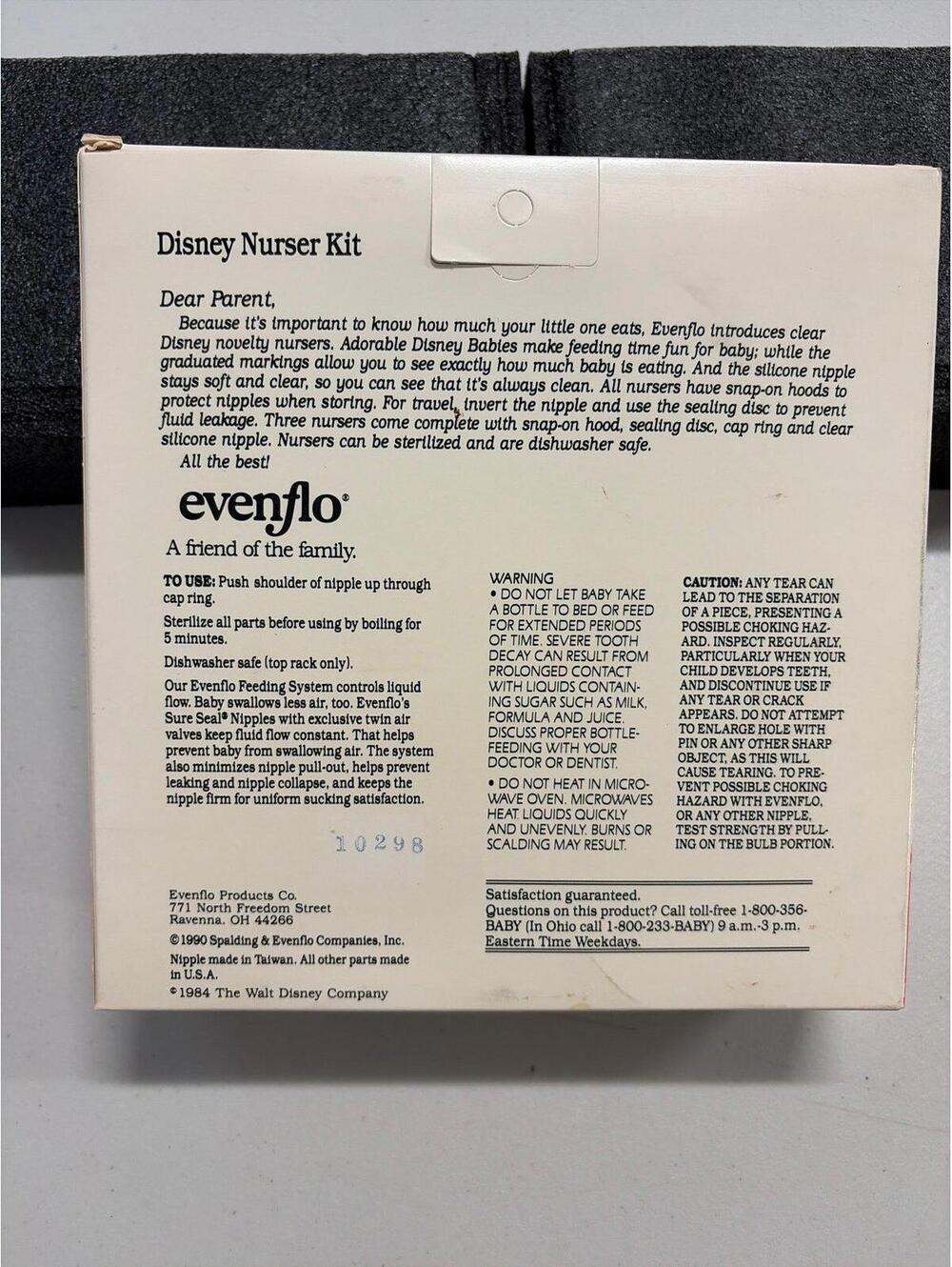 NIB Vintage 90s 1990 Evenflo Disney Babies 3 8oz Baby Bottles Set - Picture 3 of 7